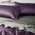 High Quality Hotel Home Bedding Linen Supplier 100% Cotton60s Plain gray Bed Sheets Set